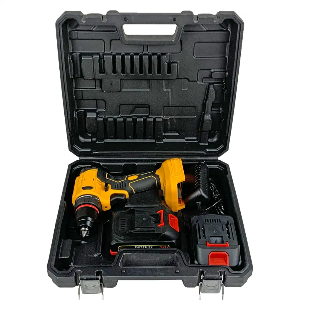 Youwe High-Quality Magnetic Drilling with Faster Charger Electric Tool, Power Tools, Cordless Drill 21V Cordless Drill, Power Drill Set with 2 Batteries