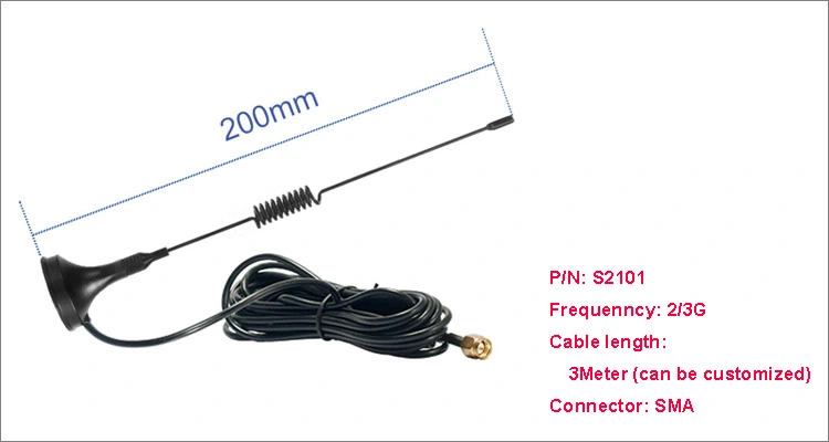 300mm Outdoor Waterproof 3 5dBi Stick Antenna 30cm Length SMA Male Connector GSM Sucker Antenna