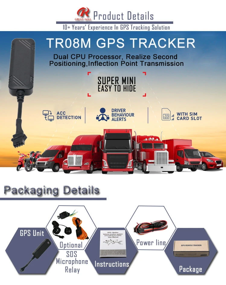 Wholesale Motorcycles Accessories Car Tracking System GPS Locator Tracker Android Ios APP Vehicle GPS Tracker BMW Universal Auto GPS for Trucks