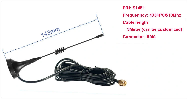 300mm Outdoor Waterproof 3 5dBi Stick Antenna 30cm Length SMA Male Connector GSM Sucker Antenna