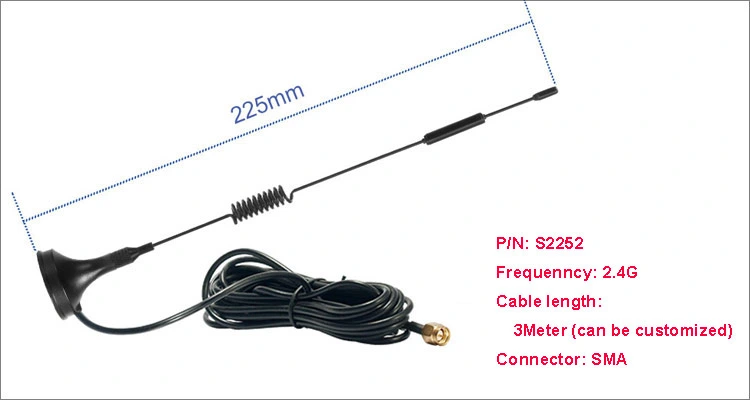 300mm Outdoor Waterproof 3 5dBi Stick Antenna 30cm Length SMA Male Connector GSM Sucker Antenna