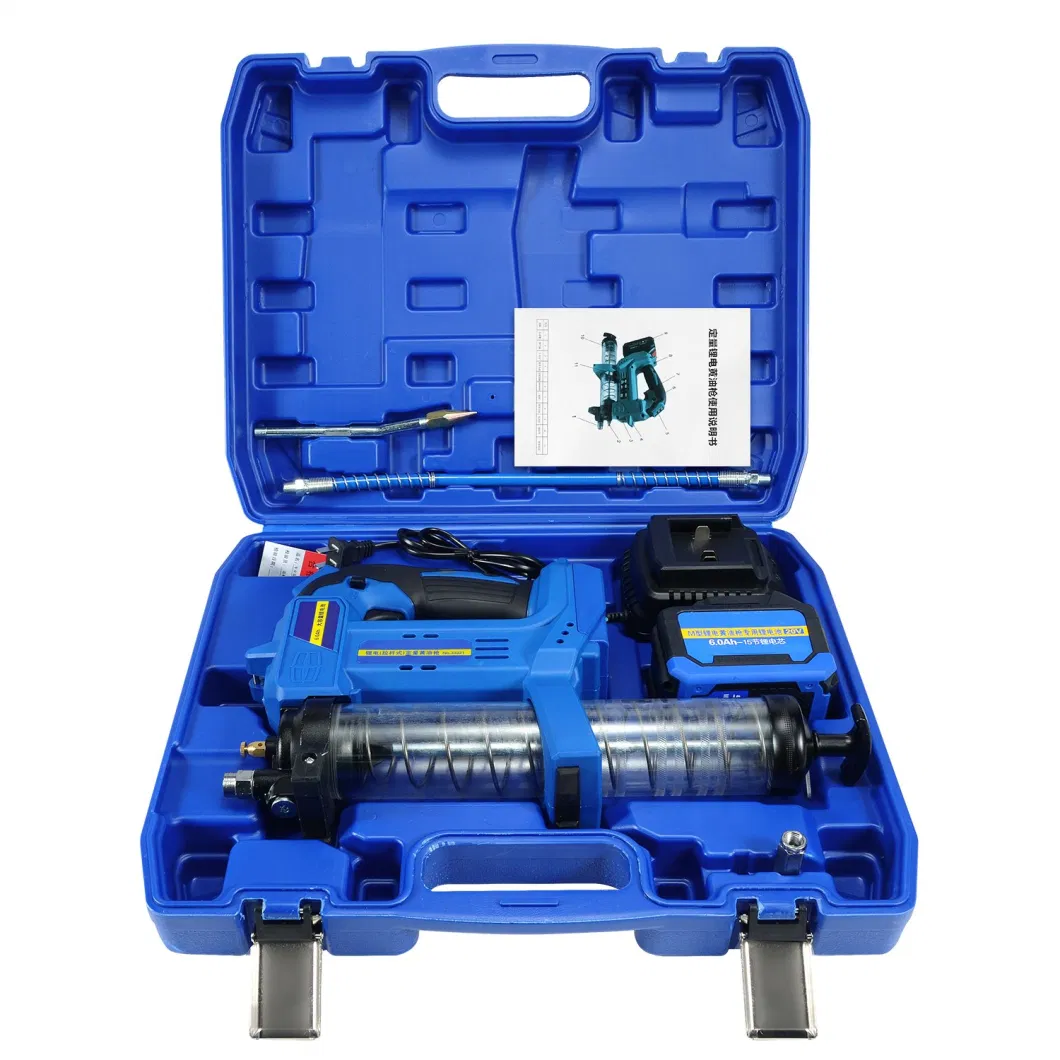 Professional Rechargeable Battery Electric Grease Gun with 900cc 10000 Psi Cordless Grease Gun