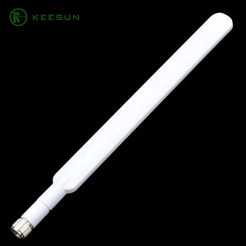 Durable White Color Rubber Duck SMA Male Connector 4G Router LTE Antenna