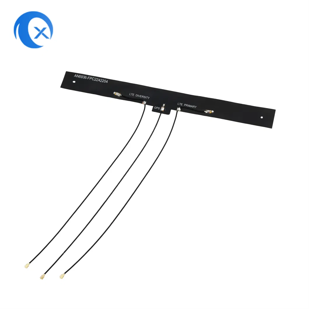 4G LTE Main &amp; Diversity &amp; GPS Triple Port FPC Embedded Antenna with U. FL Connector