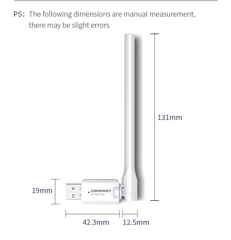 Comfast WiFi 300m Antenna 2.4G WiFi USB Adapter for PC