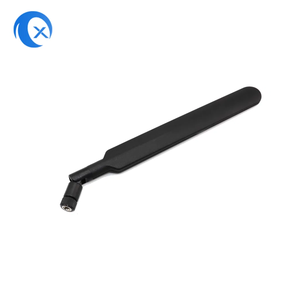 2.4/5.8 GHz Dual-Band 5dBi Omni Directional WiFi Antenna with Hinged RP-SMA Male Connector