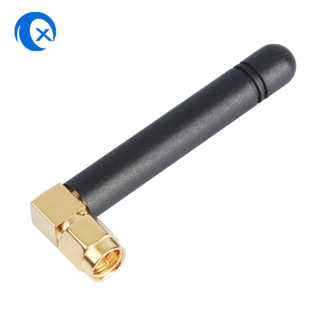 433 MHz Antenna 1dBi Gain with Right Angled SMA Male Connector