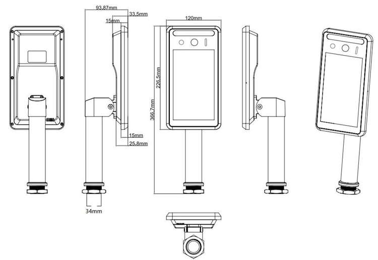 Human Body Temperature Instruments Controller Access Camera