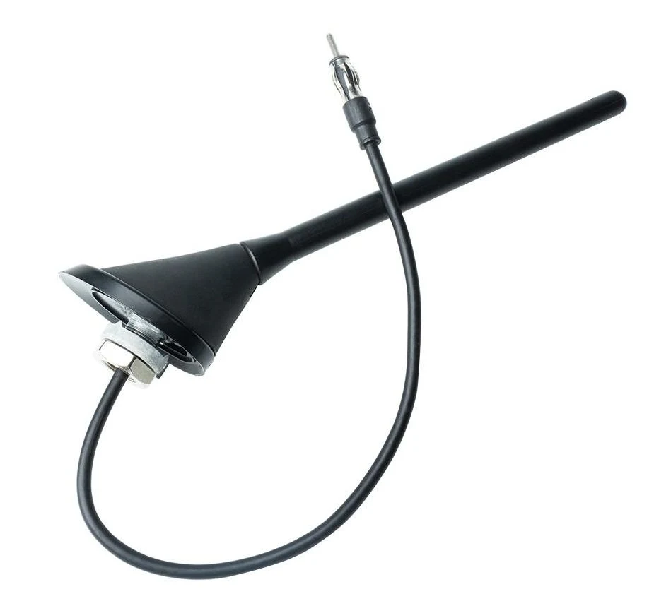 Aerial Antenna Base+Whip Connector Flexible Rubber Design for Optimized FM/Am Reception for V-W Jetta Golf Gti Passat