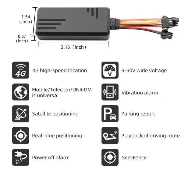 Auto GPS Car Tracking Waterproof Mini 4G GPS Tracker Qm111b Rastreador for Car Fleet Management