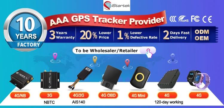 Professionnel Trackeur SIM Card Google Tracking Istartek Anti-Jammer Signal GPS Tracker Vt600
