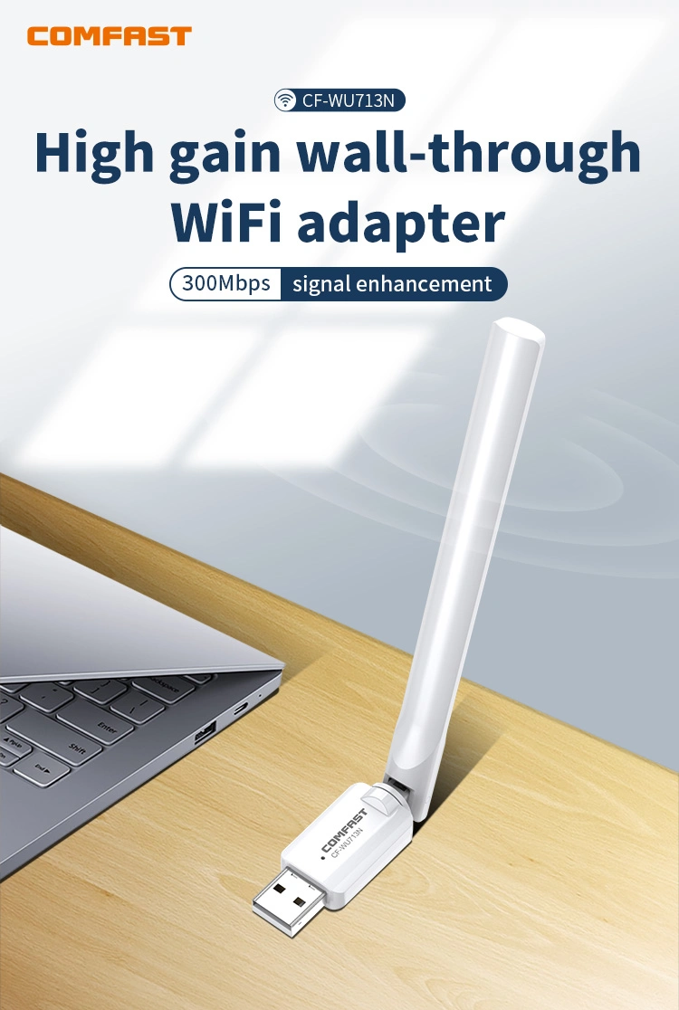 Comfast WiFi 300m Antenna 2.4G WiFi USB Adapter for PC