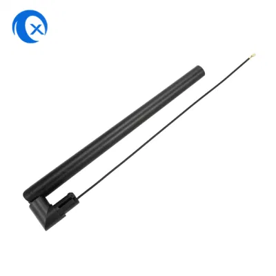 Antenna WiFi omnidirezionale Ducky da 2,4 GHz 5.0 GHz per router AP con cavo volante/cavo integrato con connettore femmina U. FL