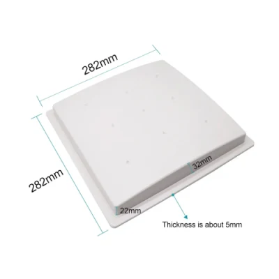 IP67 polarizzazione circolare impermeabile RFID a lungo raggio 8dBi UHF per esterni Antenna a pannello