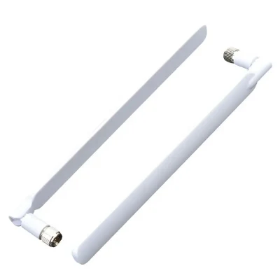 Antenna 4G LTE 10 dBi bianca con connettore maschio SMA esterno