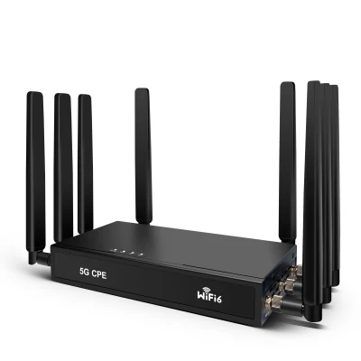 WIFI wireless 802.11ax WiFi6 Dual Band 5g LTE CPE 2,4G e 5g Router con 8 antenne esterne segnale più forte copertura più ampia 5g/4G Slot SIM classe industriale