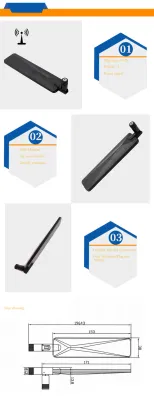 Antenna a pale 4G LTE connettore SMA antenna omnidirezionale esterna nero E bianco opzionale