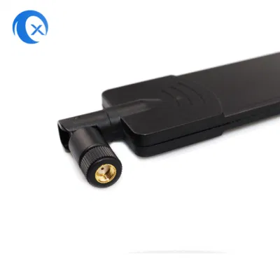 Antenna in gomma 4G LTE maschio diritta RP-SMA girevole