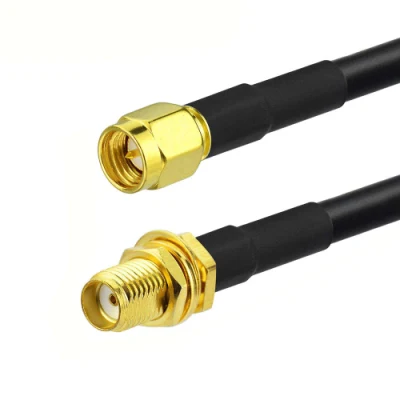 Connettore femmina a crimpare da pannello ad angolo retto SMA maschio per Cavo coassiale RF RG316 RG174 per radio Pigtail Wi-Fi
