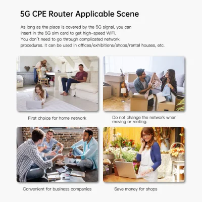 Modem WiFi Hotspot Dual Band 4G 5g 11ax CPE Copertura estesa del router wireless WiFi6 2,4G e 5,8g