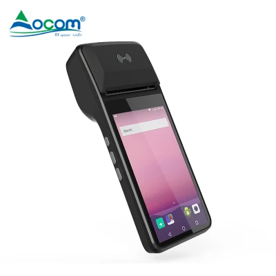 Terminale POS mobile con schermo a sfioramento wireless GPS AGPS da 5.0 pollici Con lettore NFC per stampante