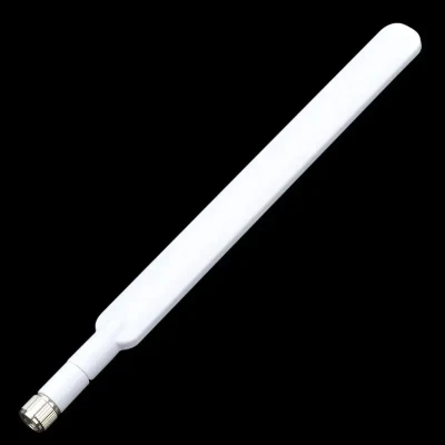 Antenna 4G LTE 10 dBi bianca con connettore maschio SMA esterno