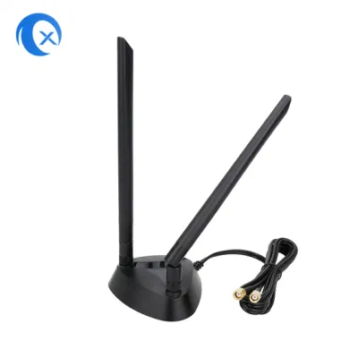 Antenna WiFi Extender magnetica ad alto guadagno da 5 dBi dual band da 2.4/5,8 g con Cavo RG174 per PC