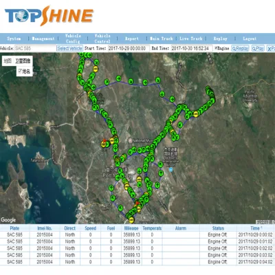 Tracciamento GPS Fleet Management Car Tracker per il monitoraggio del livello del carburante