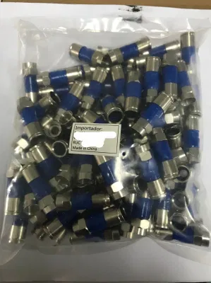 Connettore F RF a compressione RG6 per cavo coassiale