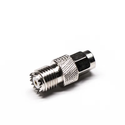 Adattatore maschio SMA diritto a presa UHF femmina SO239 Connettore RF 50 ohm 6 GHz nichelatura