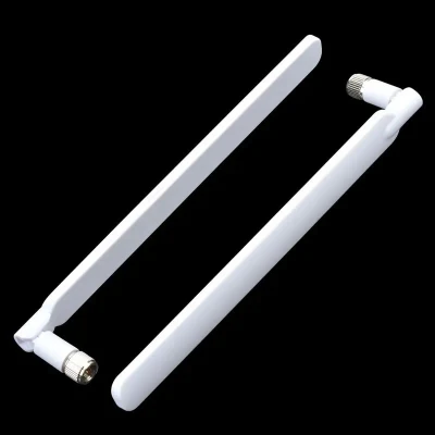Antenna 4G LTE 10 dBi bianca con connettore maschio SMA esterno