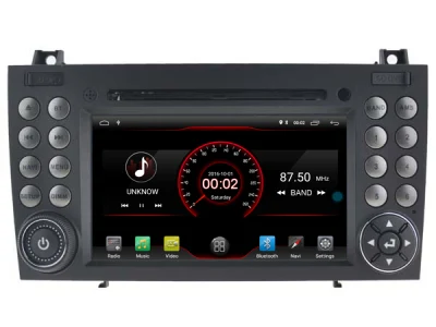 Witson Quad-Core Android 11 DVD GPS per auto Mercedes-Benz Slk200/Slk280/Slk350/Slk55 2004-2012 supporta l&prime;uscita video completa per il monitor secondario come Mirror link
