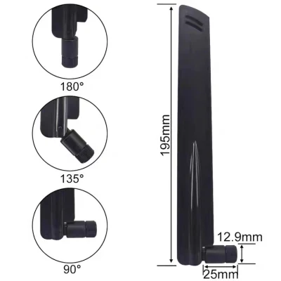 Antenna 3G 4G LTE 5g ad alto guadagno in gomma esterna Connettore TNC antenna omnidirezionale GSM
