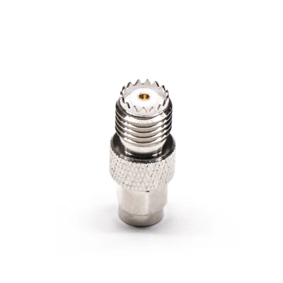 Adattatore maschio SMA diritto a presa UHF femmina SO239 Connettore RF 50 ohm 6 GHz nichelatura