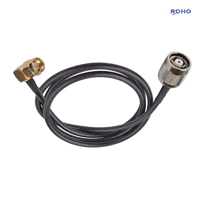 Antenna GPS RP TNC maschio a SMA maschio ad angolo retto Con cavo coassiale RG58 per GSM CDMA 3G 4G LTE Amplificatore di segnale