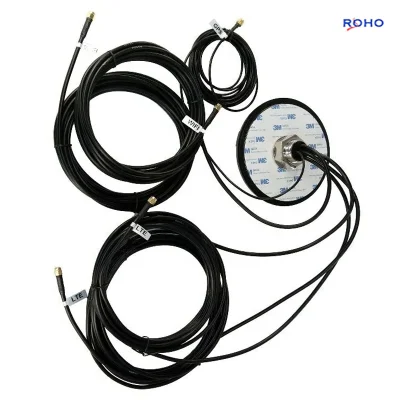 Antenna combinata 5 in 1 impermeabile per esterni LTE 4G WiFi Antenna GPS combinata a montaggio a vite con connettore SMA