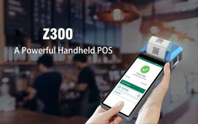 Scanner portatile GPS RFID WiFi EDC POS biometrico da 6.0 pollici Terminale di pagamento intelligente Z300