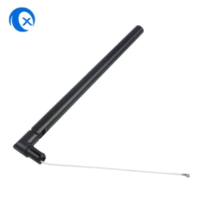 Antenna WiFi omnidirezionale Ducky da 2,4 GHz 5.0 GHz per router AP con cavo volante/cavo integrato con connettore femmina U. FL