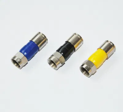 Connettore F RF a compressione RG6 per cavo coassiale