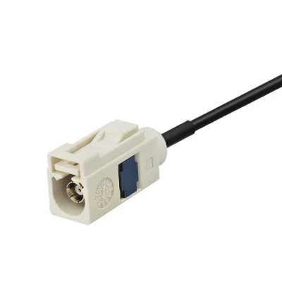 Radio FM AM da 115 mm Fakra B con connettore bianco e attacco adesivo Antenna per auto