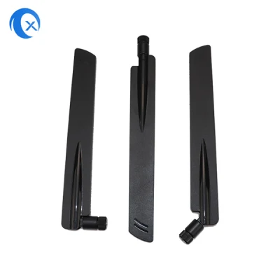 Antenna WiFi a dipolo omnidirezionale a guadagno 5 dBi dual band da 2.4/5.8 GHz Con connettore SMA girevole per WiFi Booster WLAN Rouber AP