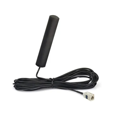Radio FM AM da 115 mm Fakra B con connettore bianco e attacco adesivo Antenna per auto