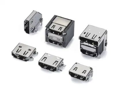 Terminale FPC USB VGA HDMI DVI pin wafer impermeabile RF Connettore RJ45 DIN 41612 in fibra D-SUB