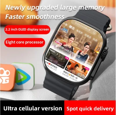 S9 Ultra New Cellular versione 4G5g Card Phone mano rapida Smart Watch Tiktok con Smart Watch con videocamera angolare girevole