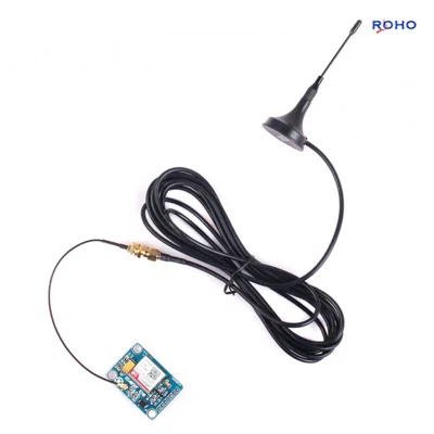 Connettore coassiale RF diritto placcato oro da femmina SMA a UFL, Ipex, MHF con cavo da 1.13/1,37 mm con passacavo