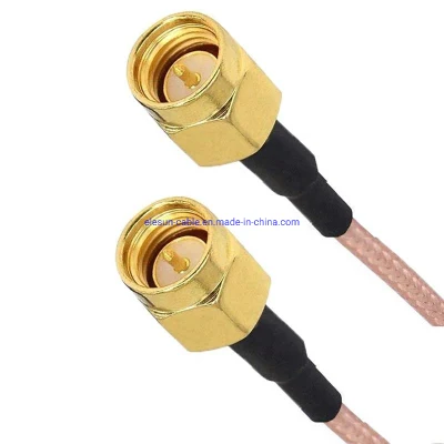 Ponticello RF PTFE RG178 RG179 RG316 Rg400 a bassa perdita da 50 ohm Cavo antenna con connettore SMA cavo per antenna