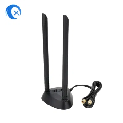 Antenna WiFi Extender magnetica ad alto guadagno da 5 dBi dual band da 2.4/5,8 g con Cavo RG174 per PC