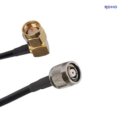Antenna GPS RP TNC maschio a SMA maschio ad angolo retto Con cavo coassiale RG58 per GSM CDMA 3G 4G LTE Amplificatore di segnale