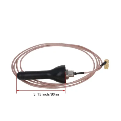 Antenna impermeabile per montaggio a vite per esterno da 433 MHz con antenna da 2 m. Cavo RG316