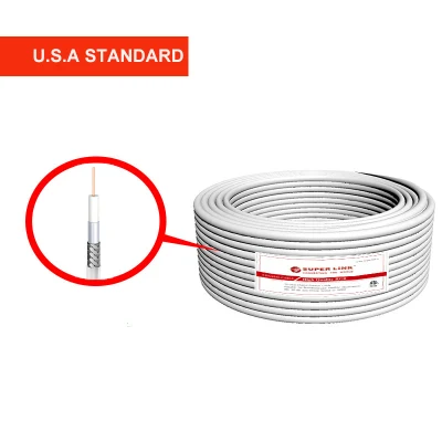 Cavo coassiale per antenna TV Drop Wire RG6 RG11 RG59 RF Cavo CCTV CATV